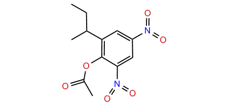 2-(2-Hydroxy-3,5-dinitrophenyl)-butane acetate